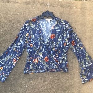 Floral Flare Sleeve Top